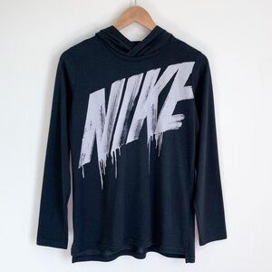 Nike Boy's Graphic Hooded Long Sleeve Athletic Top